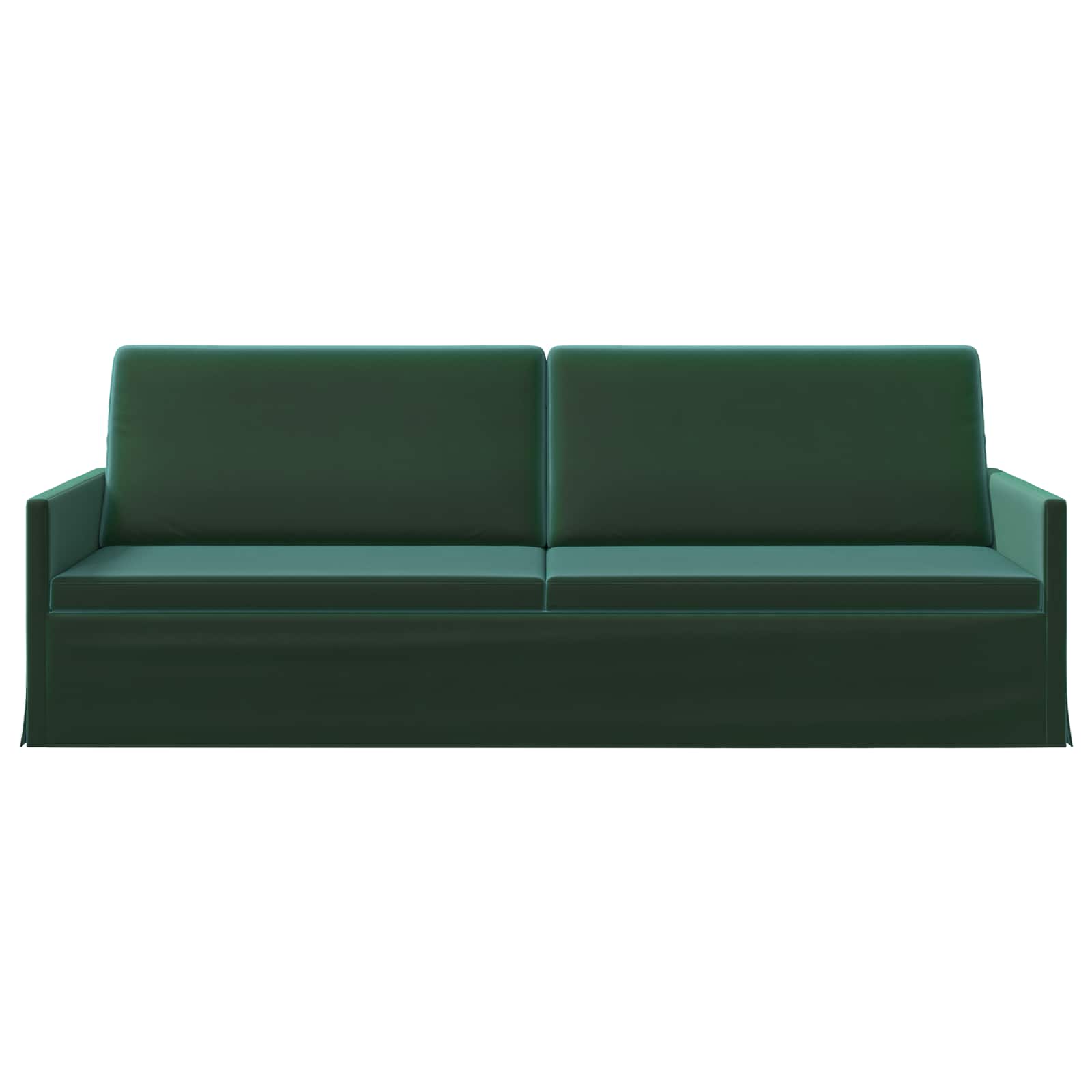 3-zits bank Donkergroen 220 x 81 x 82 cm fluweel
