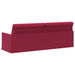 3-zits bank Wijnrood 220 x 81 x 82 cm fluweel