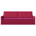 3-zits bank Wijnrood 220 x 81 x 82 cm fluweel