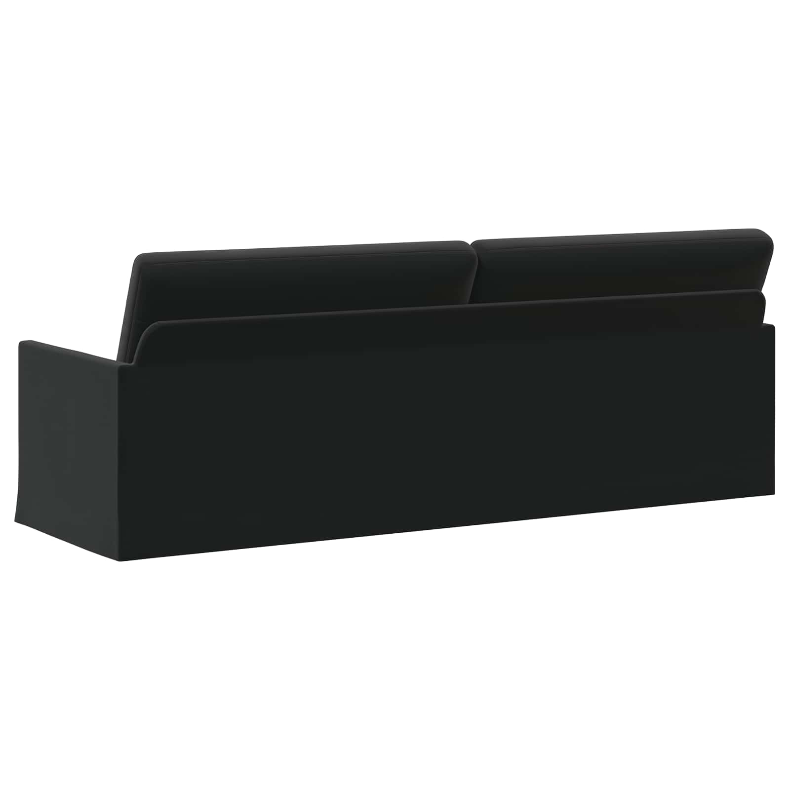 3-zits bank Zwart 220 x 81 x 82 cm fluweel