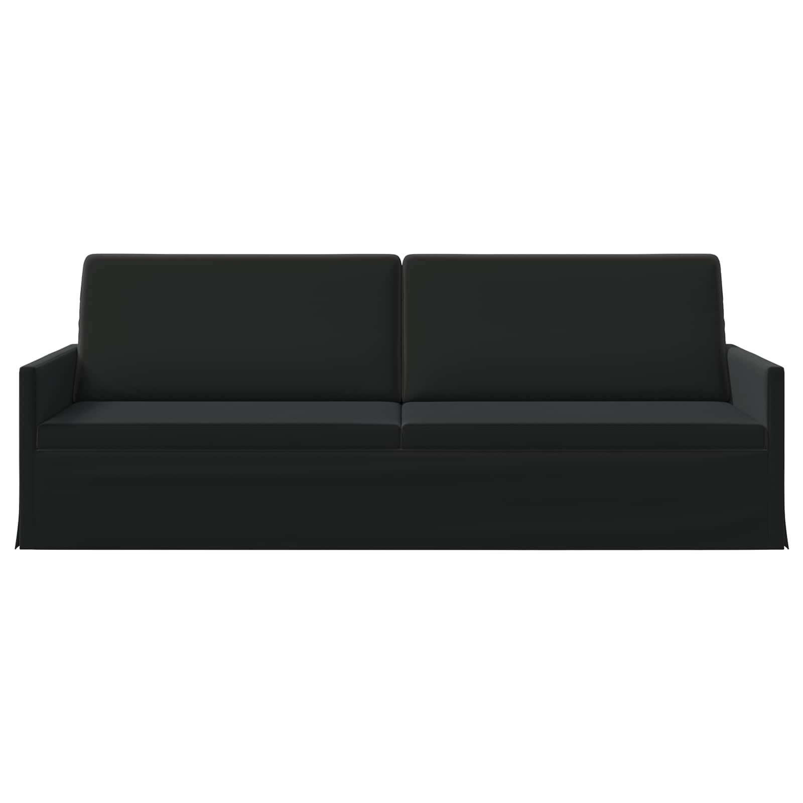 3-zits bank Zwart 220 x 81 x 82 cm fluweel
