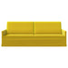 3-zits bank Geel 220 x 81 x 82 cm fluweel