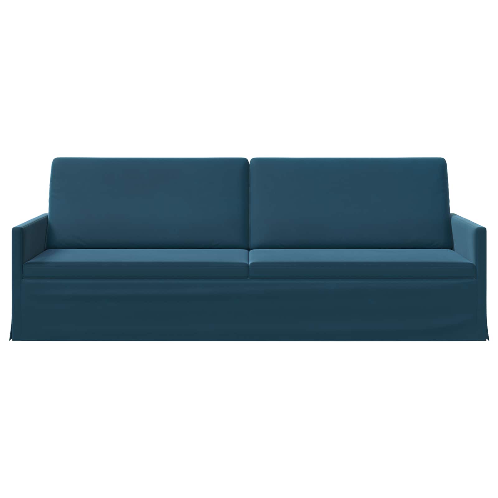 3-zits bank Blauw 220 x 81 x 82 cm fluweel