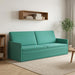 3-zits bank Turquoise 220 x 81 x 82 cm fluweel