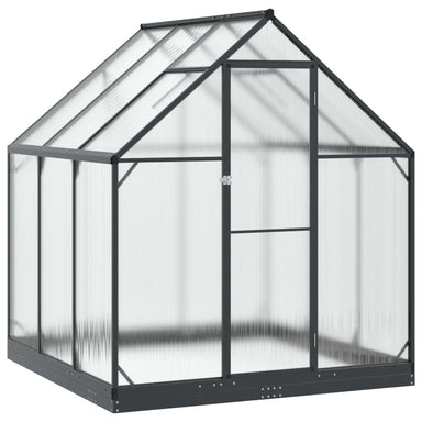 Tuin Serre met de deur Antracietkleurig 183,5 x 183,5 x 207 cm