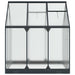 Tuin Serre met de deur Antracietkleurig 183,5 x 183,5 x 207 cm