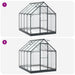 Tuin Serre met de deur Antracietkleurig 183,5 x 243,5 x 207 cm