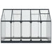 Tuin Serre met de deur Antracietkleurig 183,5 x 303,5 x 207 cm