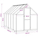 Tuin Serre met de deur Antracietkleurig 183,5 x 303,5 x 207 cm