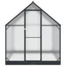 Tuin Serre met de deur Antracietkleurig 183,5 x 363,5 x 207 cm