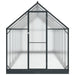 Tuin Serre met de deur Antracietkleurig 183,5 x 423,5 x 207 cm