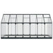 Tuin Serre met de deur Antracietkleurig 183,5 x 423,5 x 207 cm