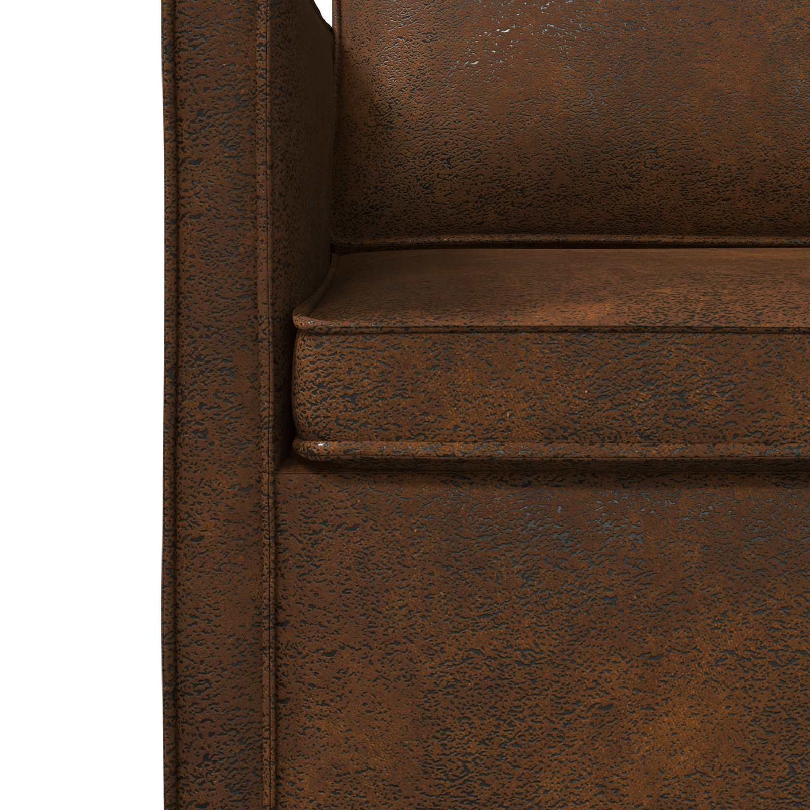 Bankstel 2 pcs Bruin Faux Suède Stof