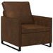 Bankstel 2 pcs Bruin Faux Suède Stof