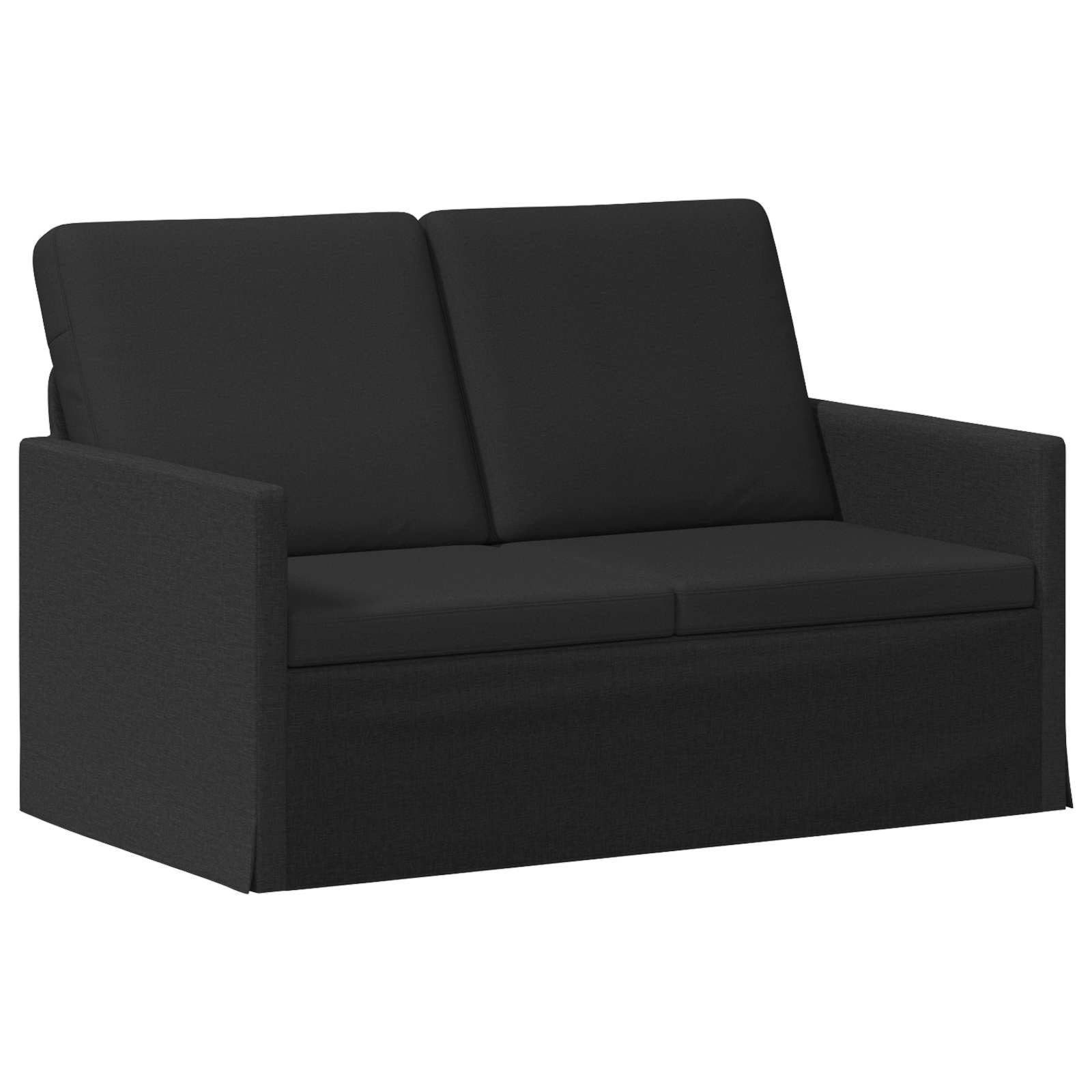 Bankstel 2 pcs Zwart Stof