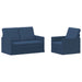 Bankstel 2 pcs Blauw Stof