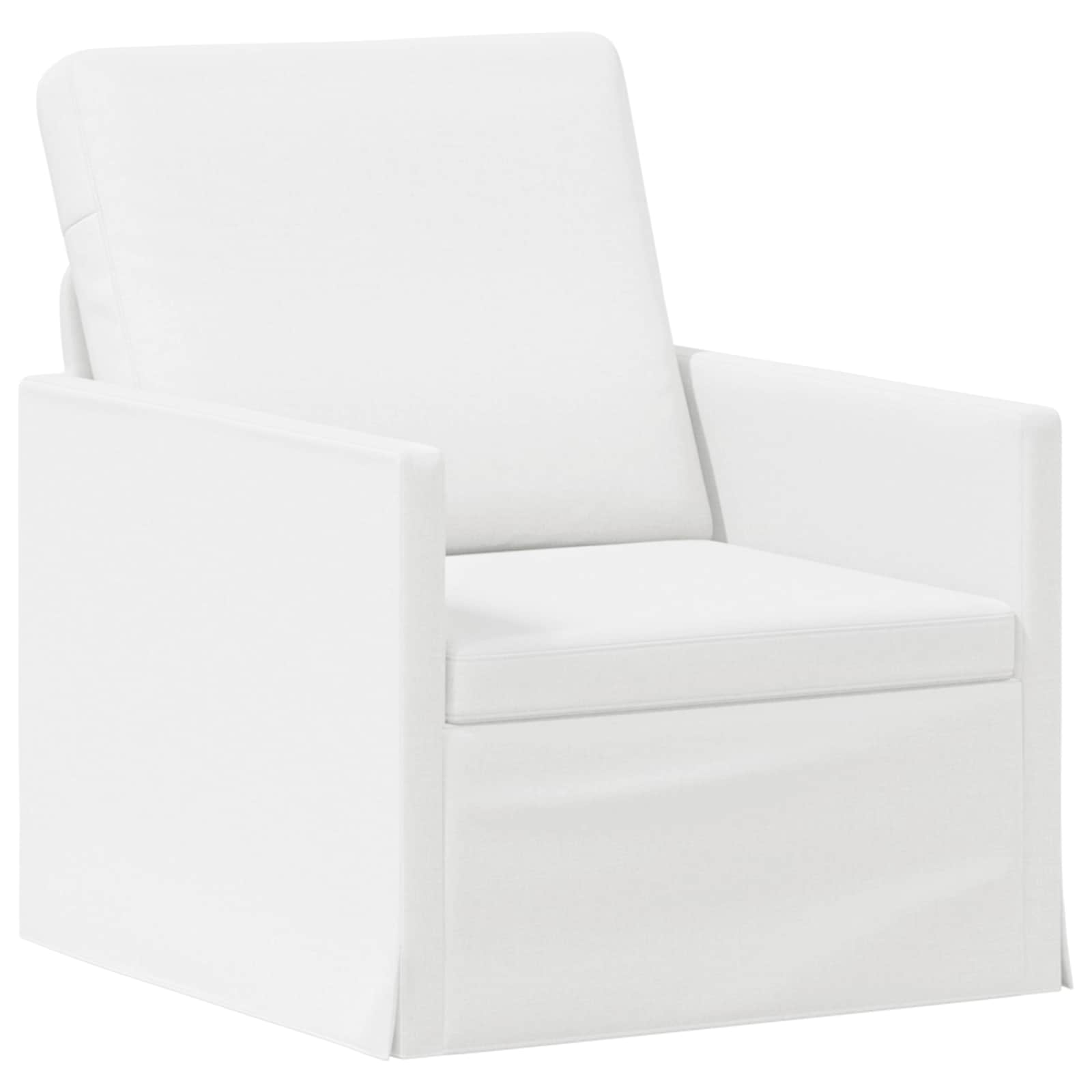 Bankstel 2 pcs Wit Stof