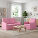 Bankstel 2 pcs Roze Stof