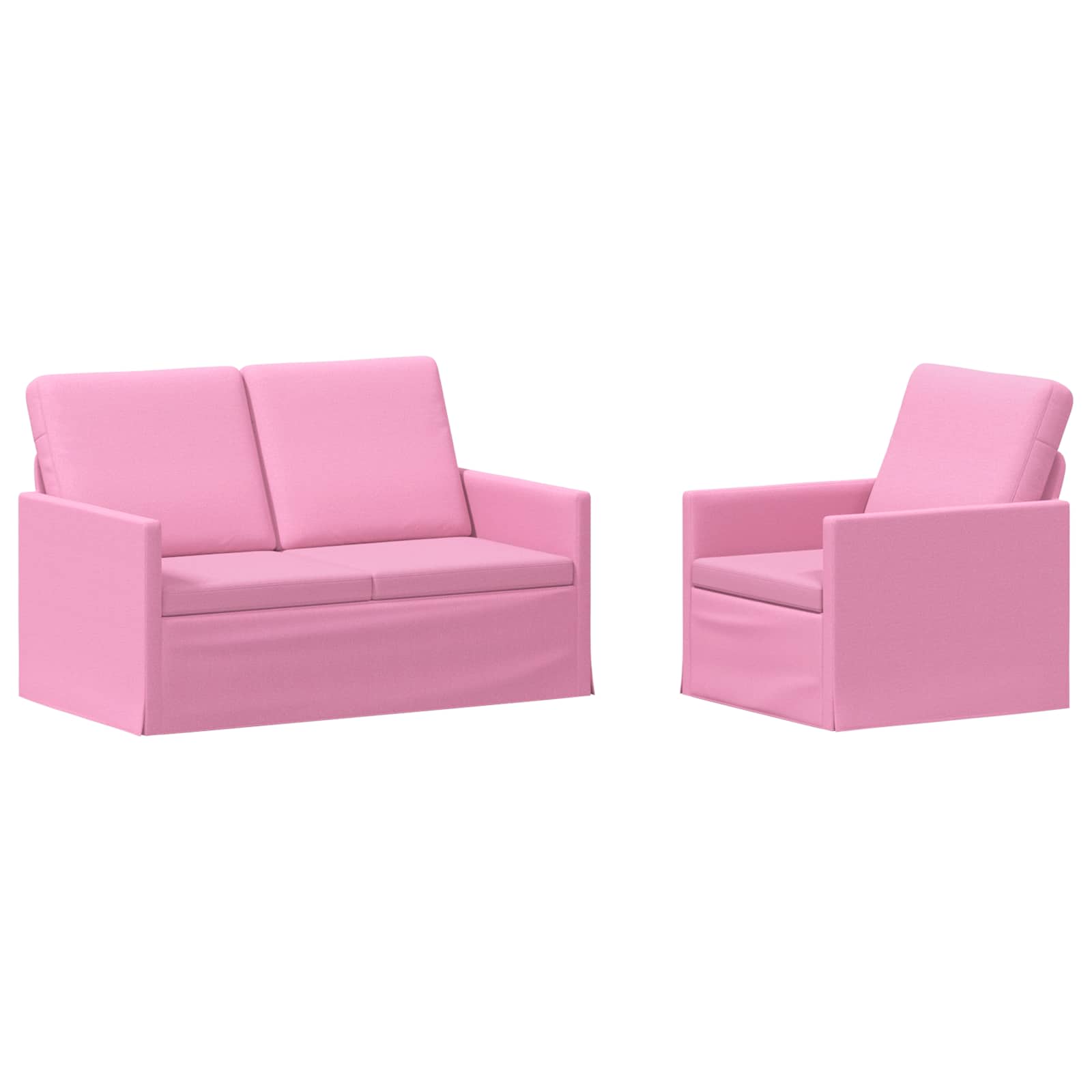 Bankstel 2 pcs Roze Stof