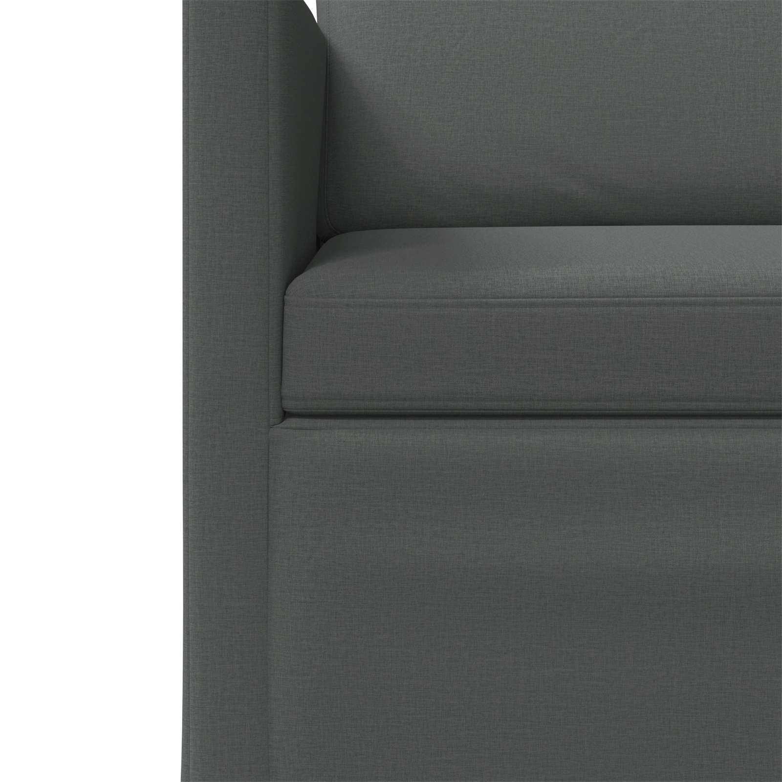 Bankstel 2 pcs Donkergrijs Stof