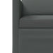 Bankstel 2 pcs Donkergrijs Stof