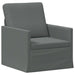 Bankstel 2 pcs Donkergrijs Stof