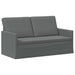 Bankstel 2 pcs Donkergrijs Stof