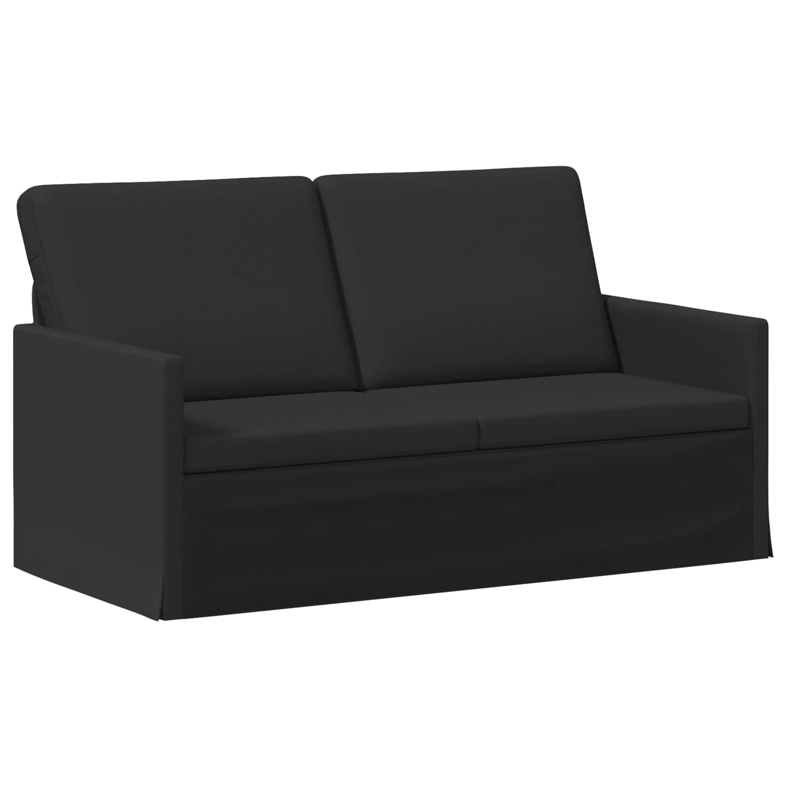 Bankstel 2 pcs Zwart Stof