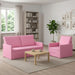 Bankstel 2 pcs Roze Stof