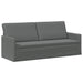 Bankstel 2 pcs Donkergrijs Stof