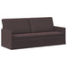 Bankstel 2 pcs Donkerbruin Stof