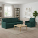 Bankstel 2 pcs Donkergroen Stof
