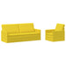 Bankstel 2 pcs Lichtgeel Stof
