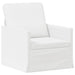 Bankstel 2 pcs Wit Stof