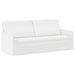 Bankstel 2 pcs Wit Stof