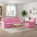 Bankstel 2 pcs Roze Stof