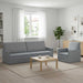 Bankstel 2 pcs Lichtgrijs Stof