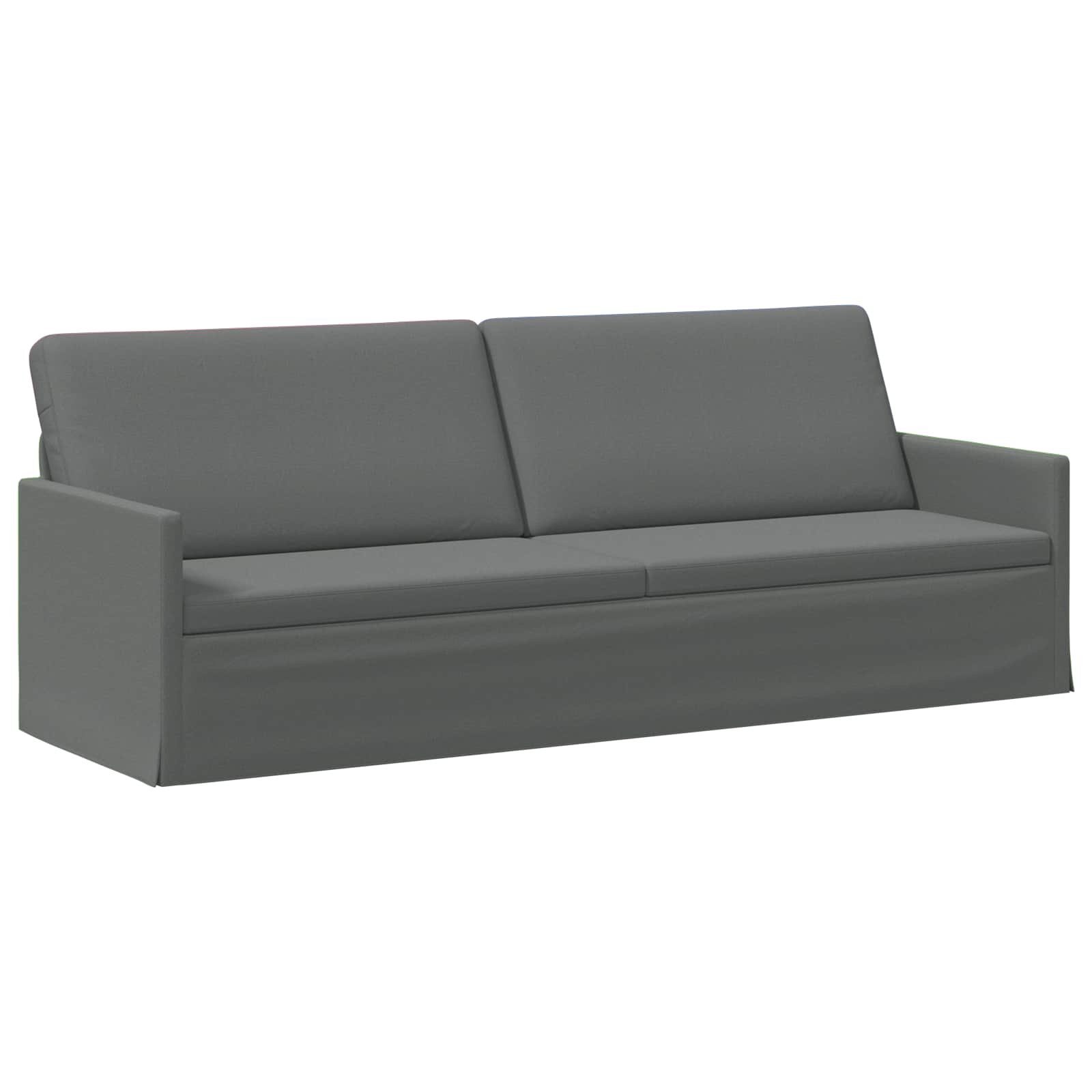 Bankstel 2 pcs Donkergrijs Stof