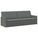 Bankstel 2 pcs Donkergrijs Stof