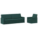 Bankstel 2 pcs Donkergroen Stof