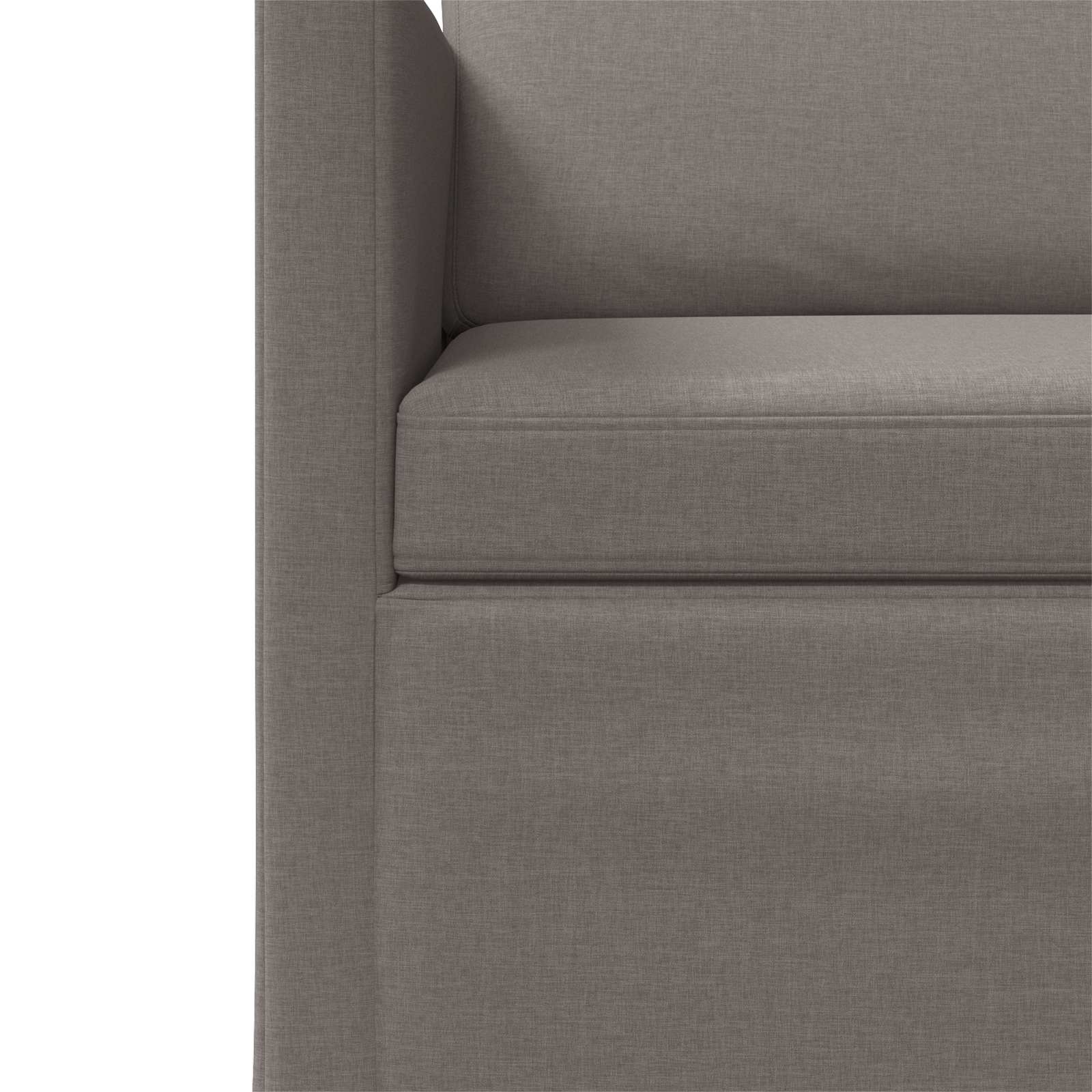 Bankstel 2 pcs Taupe Stof