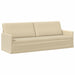 Bankstel 2 pcs Crèmekleurig Stof
