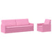 Bankstel 2 pcs Roze Stof