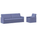 Bankstel 2 pcs Jeans Blauw Stof