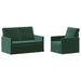 Bankstel 2 pcs Donkergroen fluweel