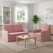 Bankstel 2 pcs Roze fluweel