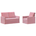 Bankstel 2 pcs Roze fluweel