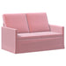 Bankstel 2 pcs Roze fluweel