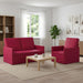 Bankstel 2 pcs Wijnrood fluweel