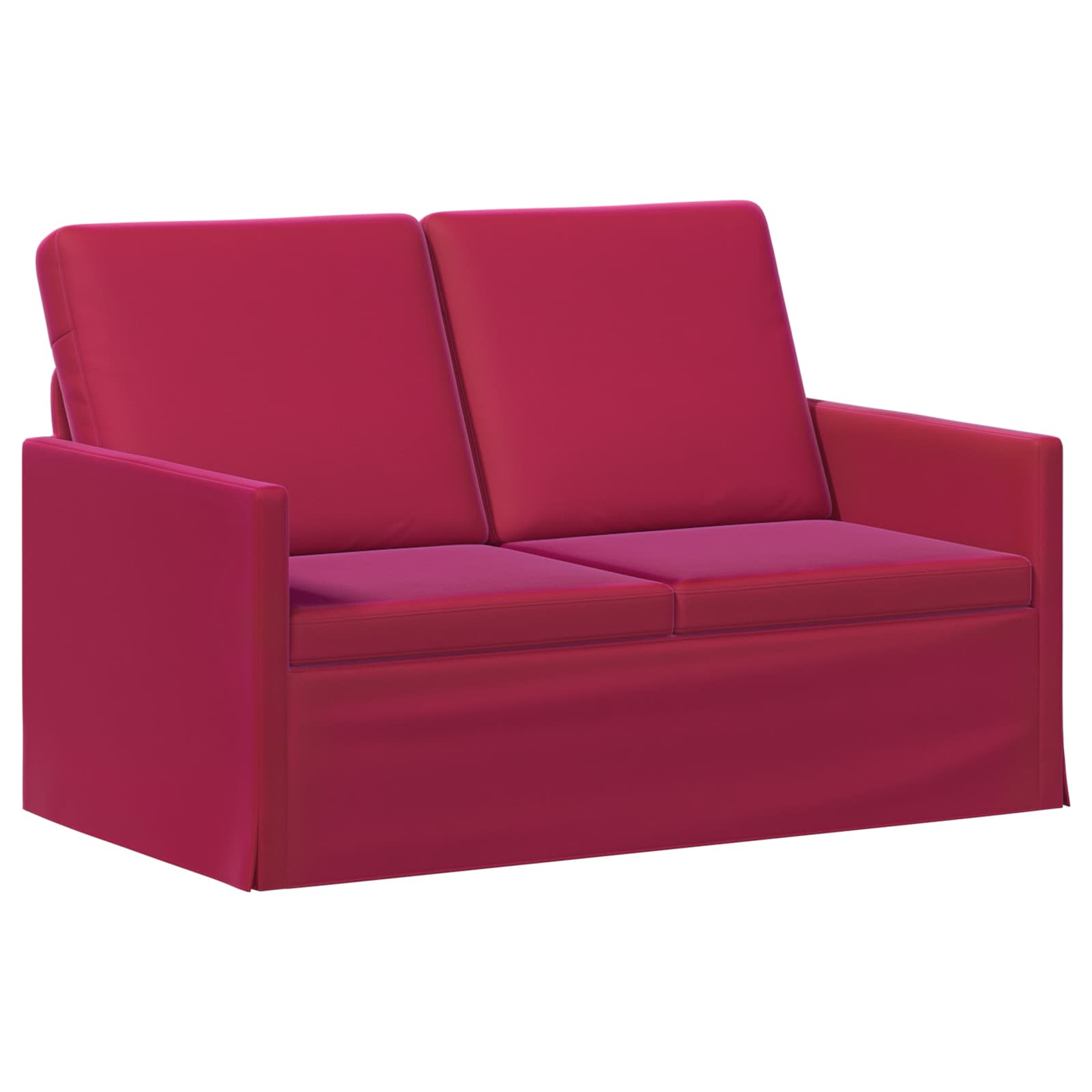 Bankstel 2 pcs Wijnrood fluweel